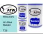 Preview: Mitsubishi, Ion Blue Metalic, T35: 500ml Lackdose + 500ml Klarlack + 250ml Härter - Set, von ATW Autoteile West.